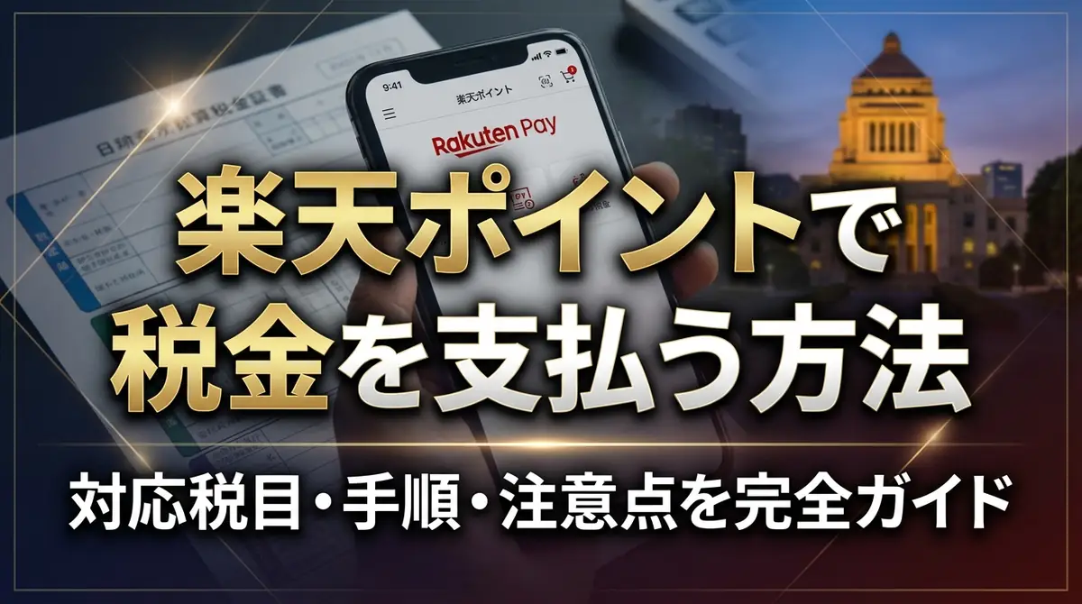 楽天ポイントで税金を支払う方法｜対応税目・手順・注意点を完全ガイド