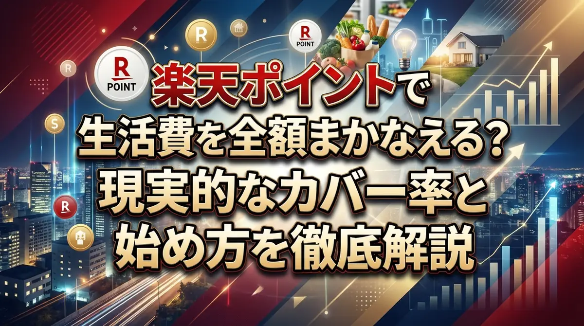 楽天ポイントで生活費を全額まかなえる?現実的なカバー率と始め方を徹底解説
