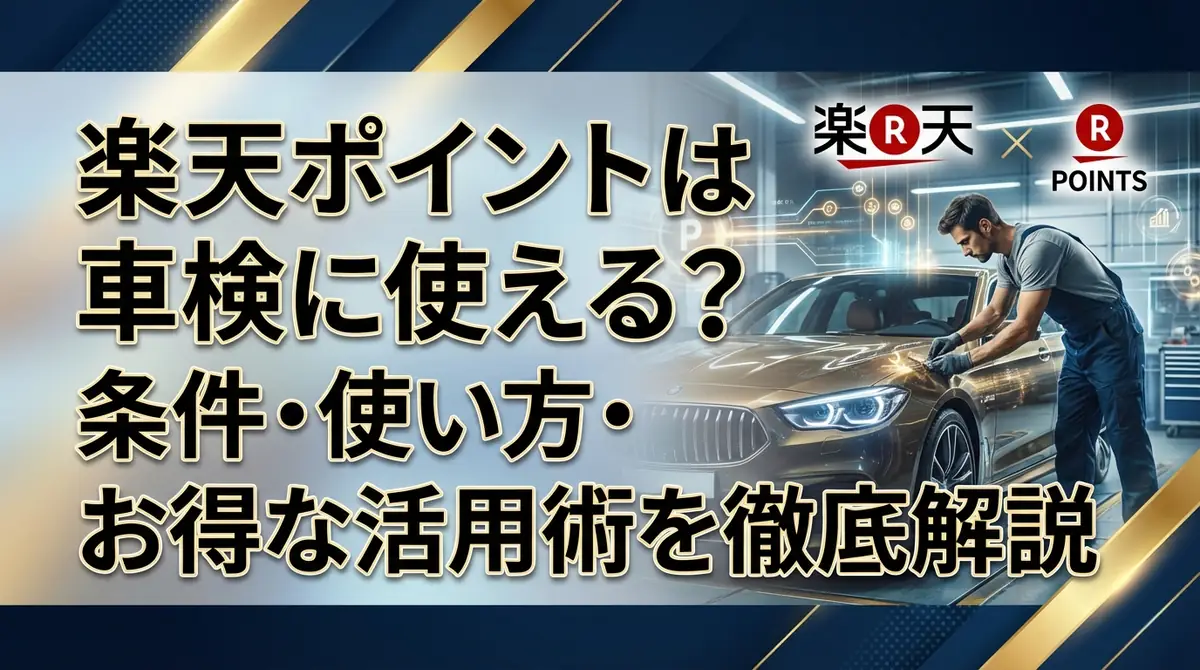 楽天ポイントは車検に使える？条件・使い方・お得な活用術を徹底解説