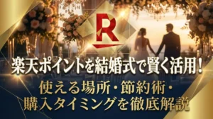 楽天ポイントを結婚式で賢く活用！使える場所・節約術・購入タイミングを徹底解説
