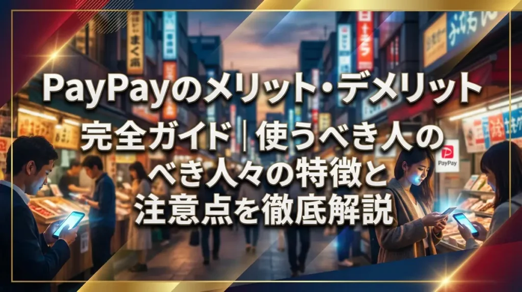 PayPayのメリット・デメリット完全ガイド｜使うべき人の特徴と注意点を徹底解説