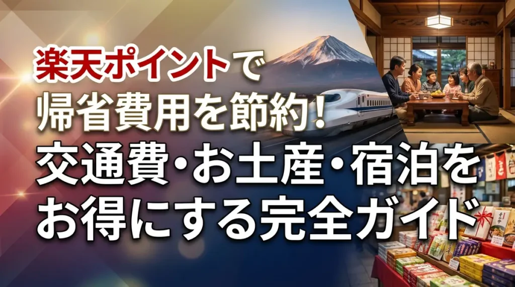 楽天ポイントで帰省費用を節約！交通費・お土産・宿泊をお得にする完全ガイド