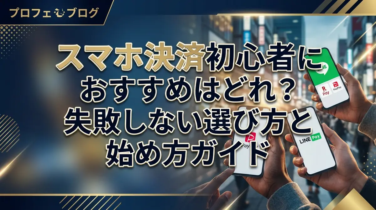 スマホ決済初心者におすすめはどれ?失敗しない選び方と始め方ガイド