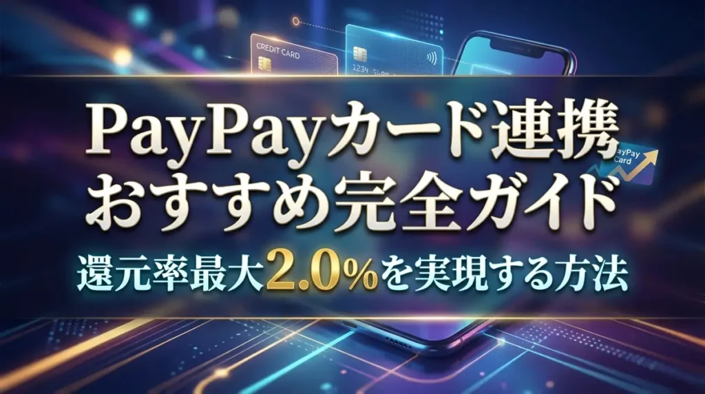PayPayカード連携おすすめ完全ガイド｜還元率最大2.0%を実現する方法