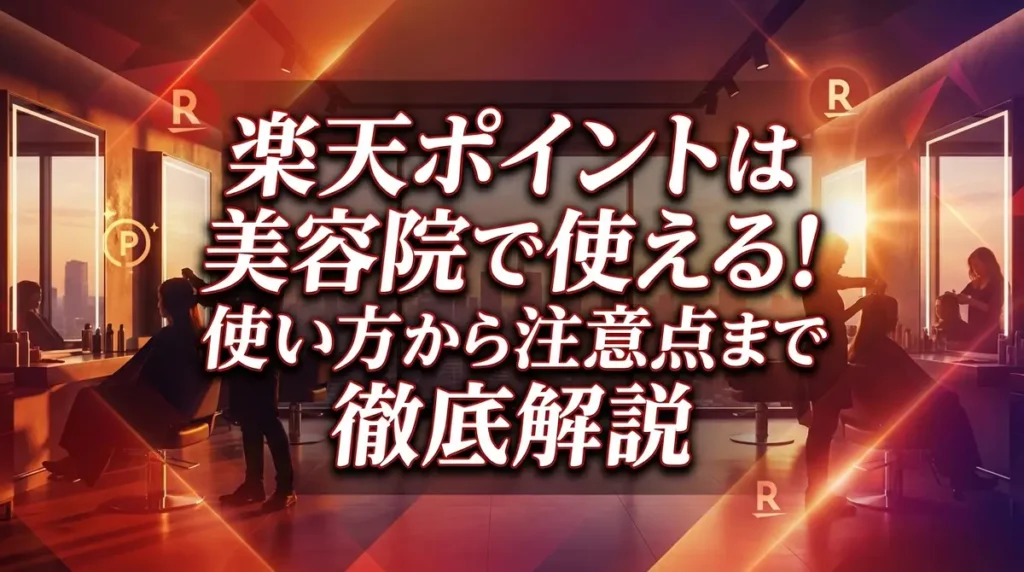 楽天ポイントは美容院で使える！使い方から注意点まで徹底解説